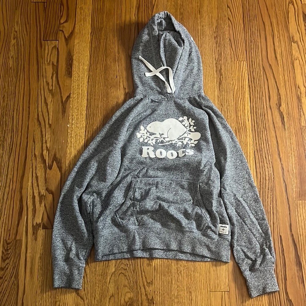 Roots Woman’s Grey Hoodie Size M